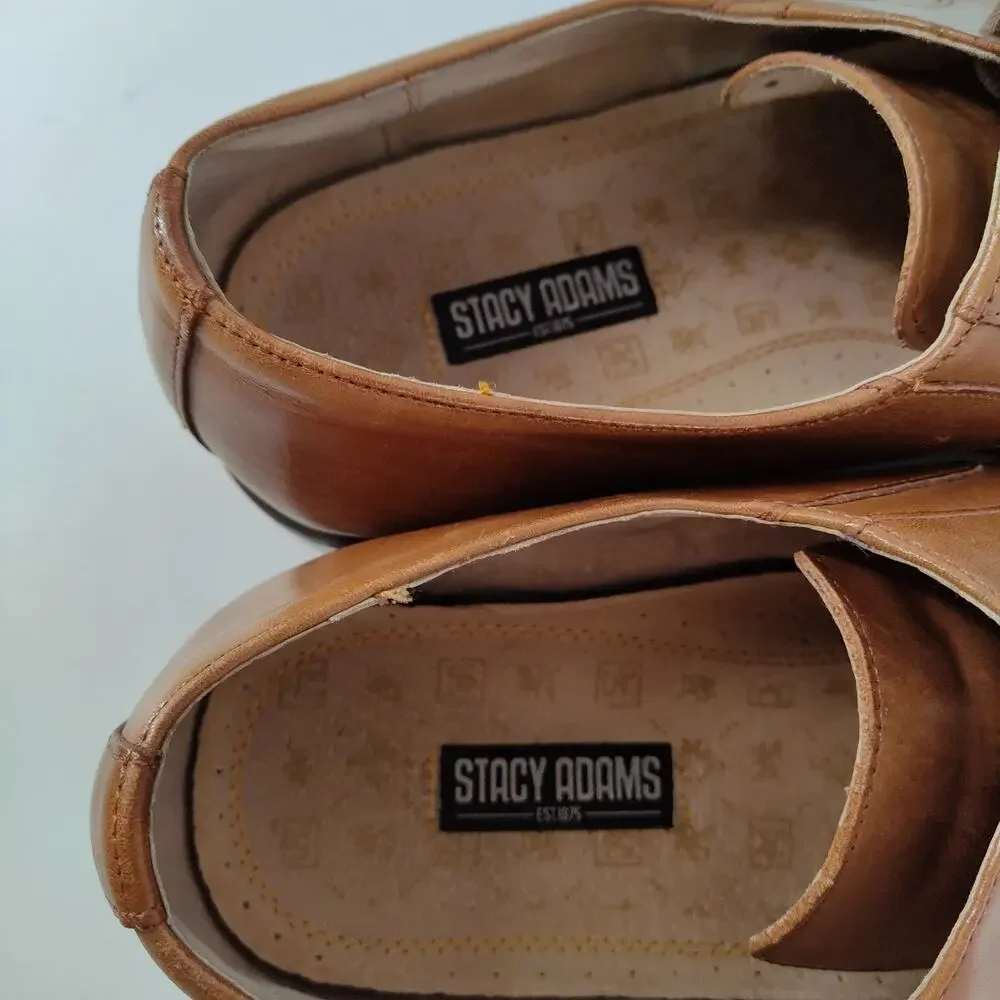 Stacy Adams Men’s Shoes Size 12M Brown Dress Leather